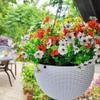 Artificial Faux Plants Flowers Outdoor Spring Summer Decoration, 6 Bundles Faux Silk Flower Mix Daisy Eucalyptus,UV Resistant Plastic Plants & Flowers for Garden Home Pot Planters Decor (6, Mix) view 4