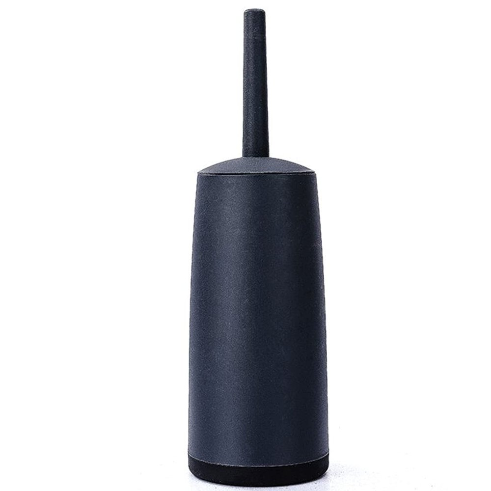 Toilet Brush Holder Closed Toilet Brush Long Handle Holder Toilet Brush Simple Design Toilet Brush Bathroom Cleaning Toilet Brush Set Toilet Brush Holders(Black)