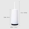 Toilet Brush Holder Closed Toilet Brush Long Handle Holder Toilet Brush Simple Design Toilet Brush Bathroom Cleaning Toilet Brush Set Toilet Brush Holders(Black) view 2