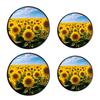 Flower Set of 4 Stove Burner Covers - Premium Round Electric Stove Range Protectors,8 IN & 10 IN view 1