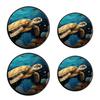 Ocean Turtle Set of 4 Stove Burner Covers - Premium Round Electric Stove Range Protectors,8 IN & 10 IN view 1