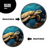 Ocean Turtle Set of 4 Stove Burner Covers - Premium Round Electric Stove Range Protectors,8 IN & 10 IN view 3