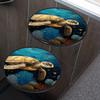 Ocean Turtle Set of 4 Stove Burner Covers - Premium Round Electric Stove Range Protectors,8 IN & 10 IN view 4
