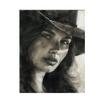 11x14 Western Wall Art Canvas Print (Calinda Cowgirl) view 1