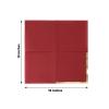 50 Burgundy Disposable 2 Ply Soft Dinner Cocktail Paper Napkins Gold Foil Edge Party Events Reception Catering Home Tableware Supplies view 3