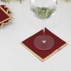 50 Burgundy Disposable 2 Ply Soft Dinner Cocktail Paper Napkins Gold Foil Edge Party Events Reception Catering Home Tableware Supplies view 4