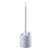 JEXUUD Toilet Brush Holder Toilet Brush with Long Handle Hanging on The Wall Bathroom Wall Hanging Household Fur Cleaning Kit Strong Cleaning Power Toilet Bowl Brush Toilet Brush Holders(Gris) view 1