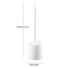 JEXUUD Toilet Brush Holder Toilet Brush with Long Handle Hanging on The Wall Bathroom Wall Hanging Household Fur Cleaning Kit Strong Cleaning Power Toilet Bowl Brush Toilet Brush Holders(Gris) view 2