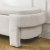 Geelife Linen Fabric Upholstered Bench with Large Storage Space for Living Room, Entryway, Bedroom view 3