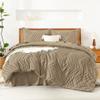 Litanika Taupe Comforter Set King Size with Sheets - 7 Pieces King Bed in a Bag Boho Tufted Complete Bedding Sets with Comforter, Sheets, Pillowcases & Shams view 1