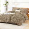 Litanika Taupe Comforter Set King Size with Sheets - 7 Pieces King Bed in a Bag Boho Tufted Complete Bedding Sets with Comforter, Sheets, Pillowcases & Shams view 2