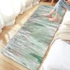 JAWO Teal Grey Bathroom Rug Mat, Sage Green Modern Abstract Art Kitchen Bath Rugs and Mats Decor, Non-Slip Door Mat for Kitchen Floor Laundry Room,17X48 inches view 1