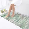 JAWO Teal Grey Bathroom Rug Mat, Sage Green Modern Abstract Art Kitchen Bath Rugs and Mats Decor, Non-Slip Door Mat for Kitchen Floor Laundry Room,17X48 inches view 2