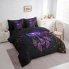 Erosebridal Bohemian Dream Catchers Bed in a Bag Queen Comforter Set 7 Piece,Galaxy Stars Bedding Sets Boho Feather Mandala Sheet Set with Comforter view 2