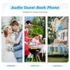 Audio Guest Book Wedding Phone Record Customized Audio Messages Audio Guestbook Phone for Wedding, Bridal Shower, Birthday Party, Baby Shower, Anniversary, Engagement (White) view 4