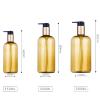 Kitchen Soap Dispenser Soap Pumps Kitchen Liquid Dispencer ContainerDispenser Bottle Body Wash Cosmetic Liquid Storage Bottle Replacement Empty Bottle Bathroom Refillable Set Soap Dispenser for Bathro view 2