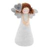 Christmas Tree Topper Angel Decorations Top With Feather Wings Tree Topper for Christmas Holiday Party Tree Decorations Perfect for gift (White) view 1