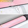 BTTN 96 Inch Extra Long Shower Curtain, 72x96 Geometric Waterproof Fabric Shower Curtain Set with Plastic Hooks, Extra Tall Hotel Spa Decorative Luxury Modern Cloth Shower Curtain for Bathroom, Pink view 3