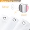 BTTN 96 Inch Extra Long Shower Curtain, 72x96 Geometric Waterproof Fabric Shower Curtain Set with Plastic Hooks, Extra Tall Hotel Spa Decorative Luxury Modern Cloth Shower Curtain for Bathroom, Pink view 4