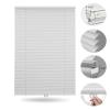 Custom 1 Inch Aluminum Blinds for Windows Cordless Mini Venetian Blinds Mini Blinds Aluminum Blackout Horizontal Blind for Bathroom Office RV. White,92" W x(12" H to 98" H Customize) view 2