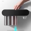SENBAILU Toothbrush Rack Toothbrush Rack Wall-mounted Family Mouthwash Cup Tooth Cup Shelf Free Punching Tooth Set Tooth Cylinder Set Hanger Bathroom Toothbrush Holder(A), Small view 4