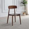 ZHUIYI Solid Wood Dining Chairs Set of 2, Nordic Upholstered Leisure Chair, Kitchen Counter Chairs, Living Room Corner Chairs Reception Chair(A) view 2