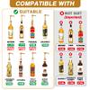 25 Pcs Gold Coffee Syrup Pumps, Compatible with 25.4 Oz/750ml Bottles, Great for Home & Coffee Bar Drinking Mixes, Tea, Beverage, Cocktails, Plus Spoons view 2