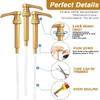 25 Pcs Gold Coffee Syrup Pumps, Compatible with 25.4 Oz/750ml Bottles, Great for Home & Coffee Bar Drinking Mixes, Tea, Beverage, Cocktails, Plus Spoons view 4