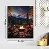 11x14 Contemporary Wall Art Canvas Print (Fire Circle) view 2