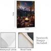 11x14 Contemporary Wall Art Canvas Print (Fire Circle) view 4