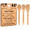 Best Friend Birthday Gifts for Women - Bamboo Cutting Board Set, Bestie Friendship Gifts for Women, Ideal Gifts for Birthday Graduation Wedding Job Move House Christmas Thanksgiving. view 1