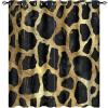 TOWINSFB Luxury Golden Leopard Blackout Curtains for Bedroom/Living Room, Cheetah Animal Skin Wildlife Grommet Curtains Thermal Insulated Window Drapes, 2 Panels, Each 27.5W x 63L view 1