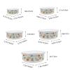 Ciieeo 5pcs Enamel Bowl Set with Lid Vintage Chinese Style Mixing Bowls for Soup Salad and Snacks Lightweight and Easy to Clean for Food Storage and Meal Prep view 2
