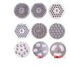 1PC #22 Type Manganese Steel Meat Grinder Plate 3-24mm Cutting Plate for Meat(6 Holes) view 1