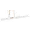 ANYCHOLE Wall Shelves 4 pcs High Gloss White 31.5"x3.5"x1.2",Maximize Storage Space with Decorative Wall Shelves, Durable MDF, Multipurpose Home Dcor Accents view 3