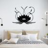 Lotus Flower Wall Art - Boho Spiritual Metal Wall Decor for Living Room (Gold, 52"x39" | 133x100cm) view 2