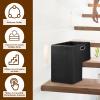 KTZCTPCA 2Pcs L-Shape Stair Basket With Handles and Internal Support, Collapsible Felt Storage Organizer for Office Home Household Items (Black) view 2