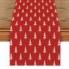 Artoid Mode Red Xmas Tree Christmas Table Runner, Seasonal Winter Kitchen Dining Table Decoration for Home Party Decor 13x120 Inch view 1