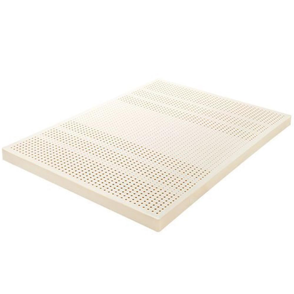 BIRJXVTO Latex Mattress 100% Latex Medium/Soft H2 Firmness 7 Zones Orthopaedic Mattress Removable Cover,Natural Latex Mattress,2in,140x200cm(55x79in)