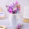 VAIPI 10 Pack Dried Flowers Bouquet Purple Dried Flower with Stem Real Natural Mini Dry Flower Bundles Spring Wildflowers Floral Arrangement for Vase Crafts DlY Wedding Home Decor (Purple Series) view 2