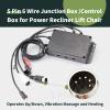ALLCSM Fit for IDENO 6 Wire Junction Box/Control Box for Power Recliner Lift Chair Operates Up/Down Vibration Massage and Heating (5 Pin 6 Wire) view 3