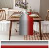 Boanket Cotton Linen Table Runner - 72 Inch Long, Red Gray Ombre Kitchen Dining Table Runner Dresser Scarves, Farmhouse Abstract Gradient Farmhouse Home Decor for Coffee Table Wedding Party Banquet view 3