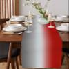 Boanket Cotton Linen Table Runner - 72 Inch Long, Red Gray Ombre Kitchen Dining Table Runner Dresser Scarves, Farmhouse Abstract Gradient Farmhouse Home Decor for Coffee Table Wedding Party Banquet view 4