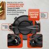 SIRCLES Tortilla Press 12 Inch Cast Iron - Extra Large, Heavy Duty 12 Inch Tortilla Press - Ebook Tortilla recipes - 5 Non-Slip Rubber Feet - Pre-Seasoned - Prensa Para Tortillas De 12 Pulgadas Grande view 4