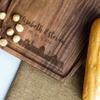 Custom Handcrafted City Skyline or Map Cutting Board  Personalized Silhouette, Names & Dates Engraved Tray  Solid Wooden Charcuterie Board  Rustic Wedding, Anniversary, Housewarming or Realtor Gift view 3
