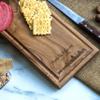 Custom Handcrafted City Skyline or Map Cutting Board  Personalized Silhouette, Names & Dates Engraved Tray  Solid Wooden Charcuterie Board  Rustic Wedding, Anniversary, Housewarming or Realtor Gift view 4