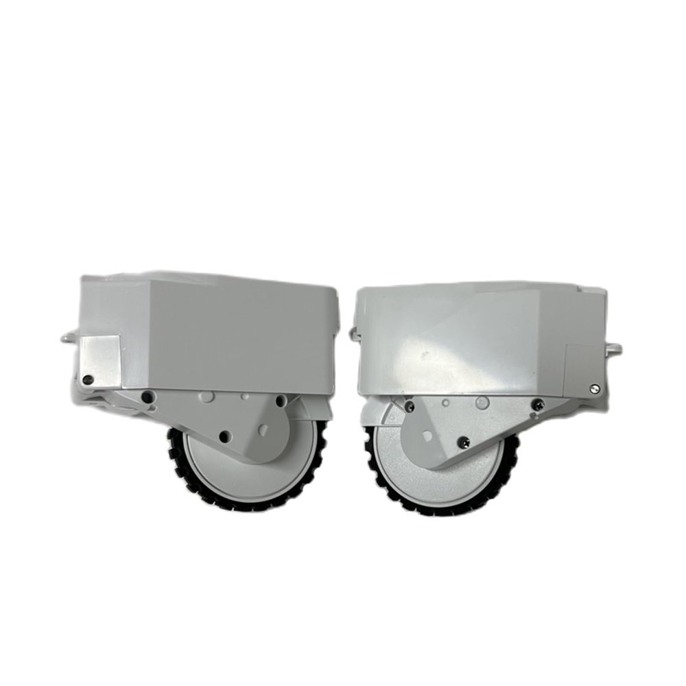 ddjjjpkv Left and Right Wheel Antiskid Wheels Accessories Spare Parts. Compatible for ROIDMI EVE Plus. Robot Vacuum Cleaner(White)