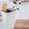 Kichvoe Double Compartment Kitchen Trash Can Dual Food Waste Container Lid for Easy Sorting for Home Use Bedroom Living Room and Kitchen Spaces view 2