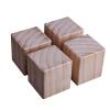 MIZCHO Replacement Furniture Legs4 Pack Wood Bed Risers, Heavy Duty Furniture Risers Elephant Feet Square Chair Raiser Lift Sofa Table Chairs Leg Risers,Adds 10cm Height,(8x8x10cm) view 1