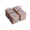 MIZCHO Replacement Furniture Legs4 Pack Wood Bed Risers, Heavy Duty Furniture Risers Elephant Feet Square Chair Raiser Lift Sofa Table Chairs Leg Risers,Adds 10cm Height,(8x8x10cm) view 2